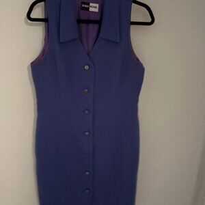 Rina Rossi - Periwinkle Mini Fitted Dress